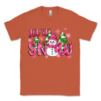 Copper pink christmas let it snow Classic Tee - Zillion Design Studio