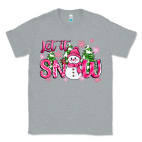 Heather Grey pink christmas let it snow Classic Tee - Zillion Design Studio