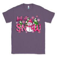 Lavender pink christmas let it snow Classic Tee - Zillion Design Studio