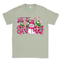 Matcha pink christmas let it snow Classic Tee - Zillion Design Studio