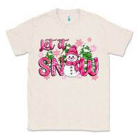 Natural pink christmas let it snow Classic Tee - Zillion Design Studio