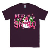 Plum pink christmas let it snow Classic Tee - Zillion Design Studio
