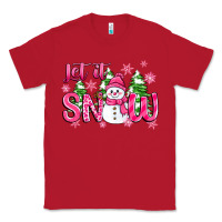 Red pink christmas let it snow Classic Tee - Zillion Design Studio