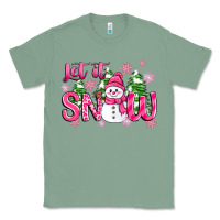Sage pink christmas let it snow Classic Tee - Zillion Design Studio