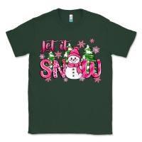 Sports Green pink christmas let it snow Classic Tee - Zillion Design Studio