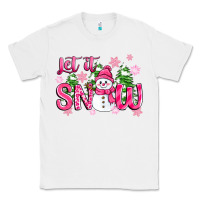 White pink christmas let it snow Classic Tee - Zillion Design Studio
