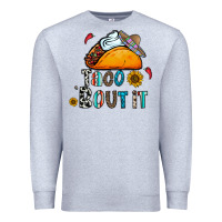 Heather Grey taco bout it Premium Sweatshirt - CowhideDigitalArt