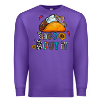 Purple taco bout it Premium Sweatshirt - CowhideDigitalArt