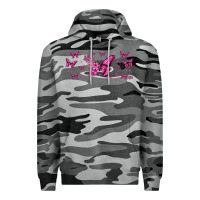 Slate Camo floral breast cancer butterfly Premium Hoodie - Jasminsmagicworld