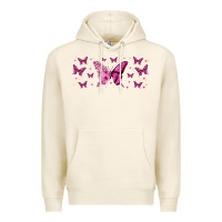 Tofu floral breast cancer butterfly Premium Hoodie - Jasminsmagicworld