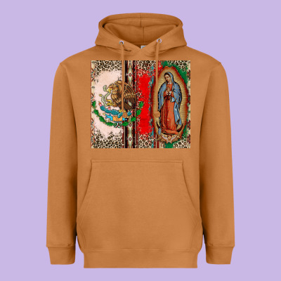 Virgin Mary Mexican Flag Heavyweight Hoodie Designed By Cts Tumbler Store