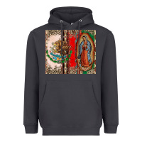 Smoke Virgin Mary Mexican Flag Heavyweight Hoodie - CTS Tumbler Store