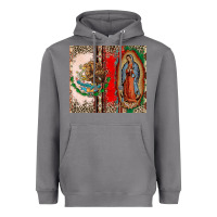 Storm Virgin Mary Mexican Flag Heavyweight Hoodie - CTS Tumbler Store