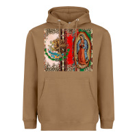 Toasted Coconut Virgin Mary Mexican Flag Heavyweight Hoodie - CTS Tumbler Store