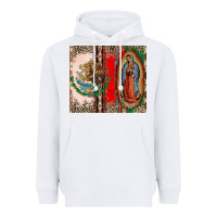 White Virgin Mary Mexican Flag Heavyweight Hoodie - CTS Tumbler Store