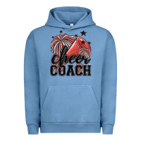 Pigment Pebble Blue cheer coach Urban Hoodie - MaliasSmallBusiness