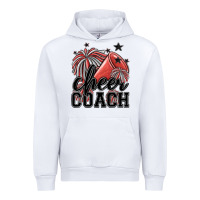 White cheer coach Urban Hoodie - MaliasSmallBusiness