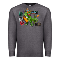 Charcoal Heather taco saurus rex Premium Sweatshirt - CowhideDigitalArt
