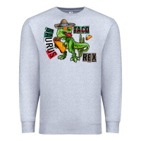 Heather Grey taco saurus rex Premium Sweatshirt - CowhideDigitalArt
