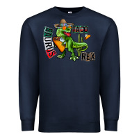 Navy taco saurus rex Premium Sweatshirt - CowhideDigitalArt