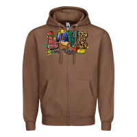 Chestnut love came down luke 2 11 Zipper Hoodie - Zillion Design Studio