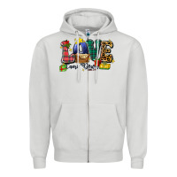 Dove Grey love came down luke 2 11 Zipper Hoodie - Zillion Design Studio