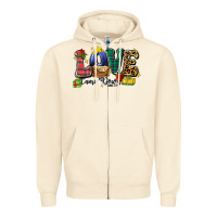 Sandshell love came down luke 2 11 Zipper Hoodie - Zillion Design Studio