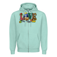 Seafoam love came down luke 2 11 Zipper Hoodie - Zillion Design Studio