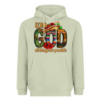 Matcha with god all things are possible Heavyweight Hoodie - CTS Tumbler Store