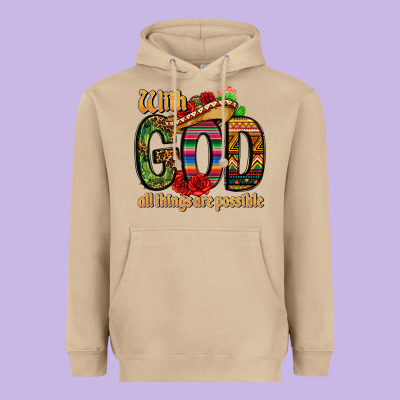 With God All Things Are Possible Heavyweight Hoodie Designed By Cts Tumbler Store