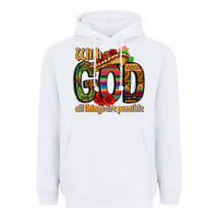 White with god all things are possible Heavyweight Hoodie - CTS Tumbler Store