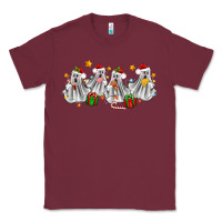 Burgundy pantasmas ghost christmas Classic Tee - Zillion Design Studio