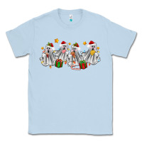 Dusty Blue pantasmas ghost christmas Classic Tee - Zillion Design Studio