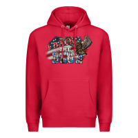 Cardinal i back the blue eagle Premium Hoodie - NancyCooperArtShop