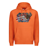 Carrot i back the blue eagle Premium Hoodie - NancyCooperArtShop
