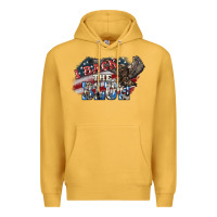 Mustard i back the blue eagle Premium Hoodie - NancyCooperArtShop