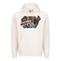 Pale Pink i back the blue eagle Premium Hoodie - NancyCooperArtShop