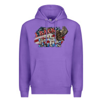 Purple i back the blue eagle Premium Hoodie - NancyCooperArtShop