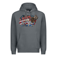 Rock i back the blue eagle Premium Hoodie - NancyCooperArtShop