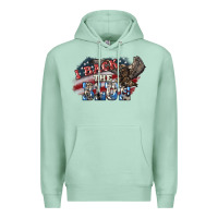 Seafoam i back the blue eagle Premium Hoodie - NancyCooperArtShop