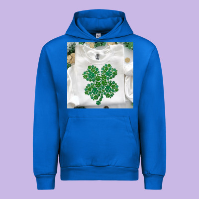 Shamrock Patterned Clothing Urban Hoodie Designed By Maliassmallbusiness