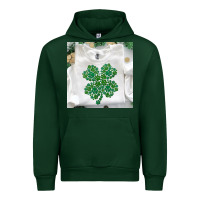 Foreset Green shamrock patterned clothing Urban Hoodie - MaliasSmallBusiness