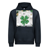 Navy shamrock patterned clothing Urban Hoodie - MaliasSmallBusiness