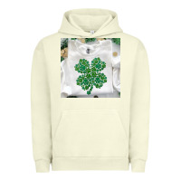 Pigment Pistachio shamrock patterned clothing Urban Hoodie - MaliasSmallBusiness