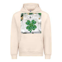 Sandshell shamrock patterned clothing Urban Hoodie - MaliasSmallBusiness