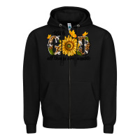 Black with god all things are possible Zipper Hoodie - texasbilliewilder