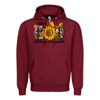Burgundy with god all things are possible Zipper Hoodie - texasbilliewilder