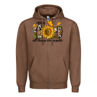 Chestnut with god all things are possible Zipper Hoodie - texasbilliewilder