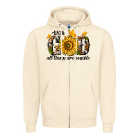 Sandshell with god all things are possible Zipper Hoodie - texasbilliewilder
