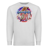 Dove Grey baseball mama Premium Sweatshirt - RacoonDesign